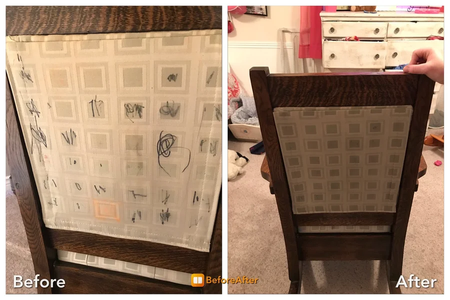 Before and after cleaning result 9